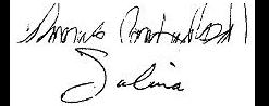 Signatures of Thomas Cantwheel and his daughter Salina, two of Cooper's sources